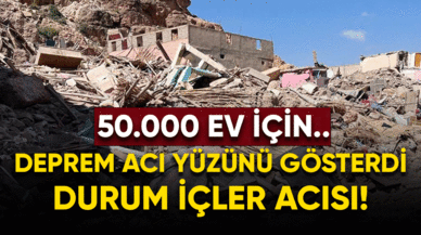 Deprem acı yüzünü gösterdi..