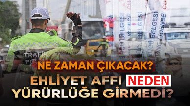 Ehliyet affı neden yürürlüğe girmedi Ne zaman çıkacak?