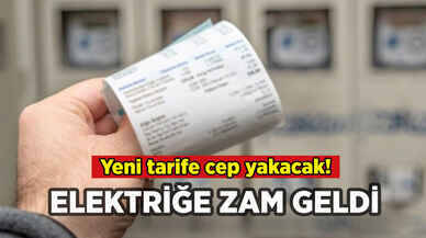 Elektriğe zam geldi: İşte yeni tarife