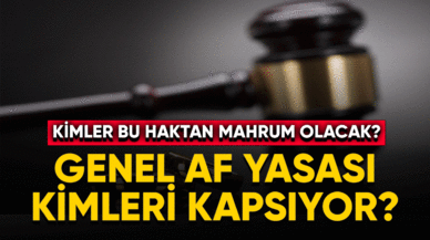 Genel Af yasası kimleri kapsıyor?