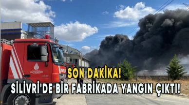 İstanbul Silivri'de bir fabrikada yangın çıktı!