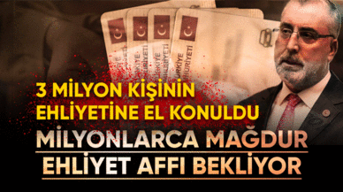 Milyonlarca mağdur ehliyet affı bekliyor