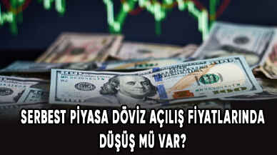 Serbest piyasa döviz açılış fiyatlarında düşüş mü var?