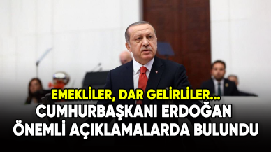 Cumhurbaşkanı Erdoğan'dan emeklileri ilgilendiren açıklama