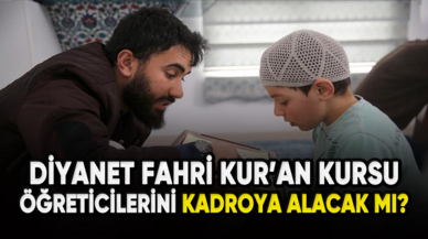 Diyanet, Fahri Kur'an Kursu öğreticilerini kadroya alacak mı?