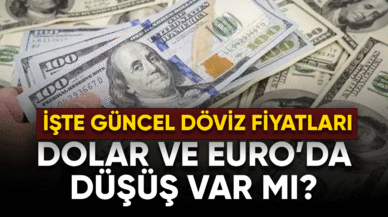 Dolar ve Euro'da düşüş  var mı? Güncel döviz fiyatları...