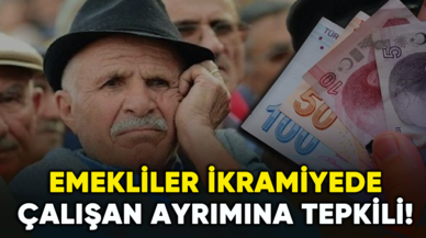 Emekliler ikramiyede çalışan-çalışmayan ayrımına tepkili!