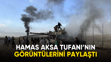 Hamas Aksa Tufanı'nın görüntülerini paylaştı