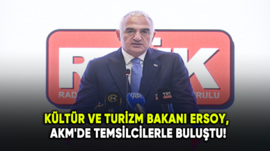 Kültür ve Turizm Bakanı Ersoy, AKM'de temsilcilerle buluştu!