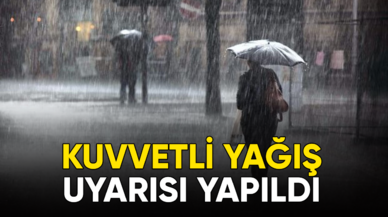 Meteorolojiden kuvvetli yağış uyarısı yapıldı