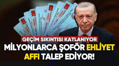 Milyonlarca şoför ehliyet affı talep ediyor!