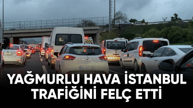 Sağanak Yağmur İstanbul trafiğini felç etti