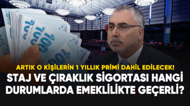 Staj ve çıraklık sigortası hangi durumlarda emeklilikte geçerli?