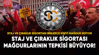 Staj ve çıraklık sigortası mağdurlarının tepkisi büyüyor!