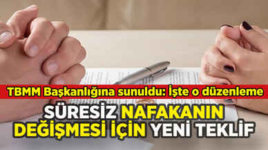 Süresiz nafakanın değişmesi için harekete geçildi: İşte yeni düzenleme önerisi