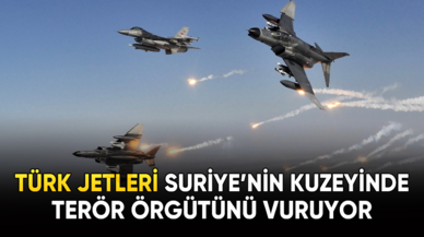 Türk jetleri Suriye'nin kuzeyinde terör örgütünü vuruyor