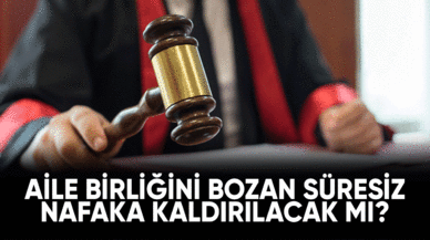 Aile birliğini bozan süresiz nafaka kaldırılacak mı?