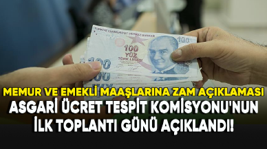 Asgari ücrette ilk toplantı günü açıklandı!