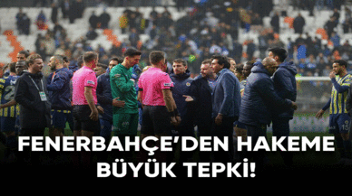 Fenerbahçe'den hakeme büyük tepki!