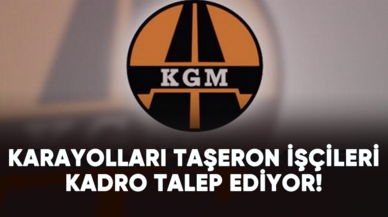 Karayolları taşeron işçileri kadro talep ediyor!