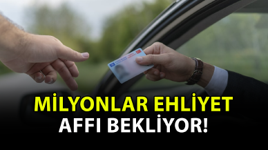 Milyonlar ehliyet affı bekliyor!