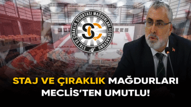 Staj ve Çıraklık mağdurları Meclis'ten umutlu!