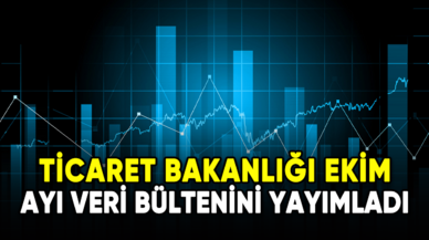 Ticaret Bakanlığı ekim ayı veri bültenini yayımladı