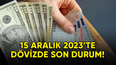 15 Aralık 2023'te dolarda son durum!