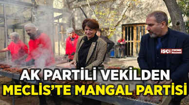 AK Partili vekilden Meclis'te mangal partisi!