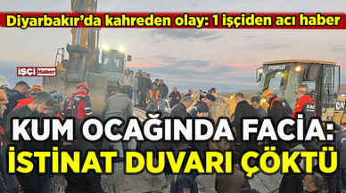 Diyarbakır'da facia! İstinat duvarı çöktü: 1 işçiden acı haber