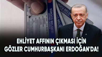 Ehliyet affının çıkması için gözler Cumhurbaşkanı Erdoğan'da!