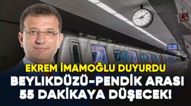 Ekrem İmamoğlu duyurdu: Beylikdüzü-Pendik arası 55 dakikaya düşecek!