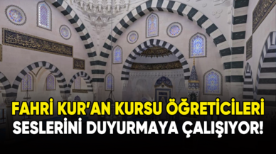 Fahri Kur'an Kursu öğreticileri seslerini duyurmaya çalışıyor!