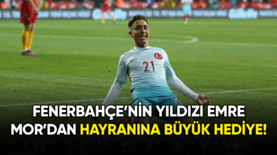 Fenerbahçe'nin yıldızı Emre Mor'dan hayranına büyük hediye!