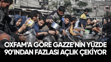 Oxfam'a göre Gazze'nin yüzde 90'ından fazlası açlık çekiyor