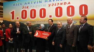 Rize-Artvin Havalimanı'nda yolcu sayısı 1 milyonu aştı