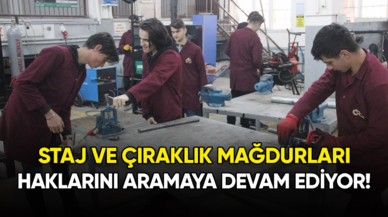 Staj ve çıraklık mağdurları haklarını aramaya devam ediyor!