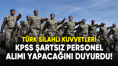 TSK KPSS şartsız personel alımı yapacağını duyurdu!