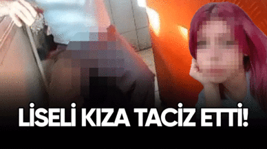 Yanında çalışan liseli kızı taciz etti!