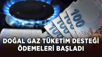 Doğal gaz tüketim desteği ödemeleri başladı