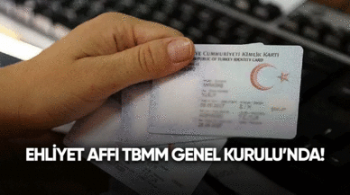 Ehliyet affı TBMM Genel Kurulu'nda!