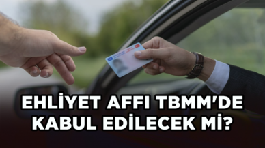 Ehliyet affı TBMM'de kabul edilecek mi?