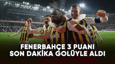 Fenerbahçe 3 puanı son dakika golüyle aldı