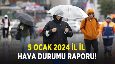 5 Ocak 2024 il il hava durumu raporu!