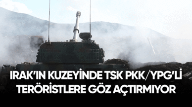 Irak'ın kuzeyinde TSK PKK/YPG'li teröristlere göz açtırmıyor