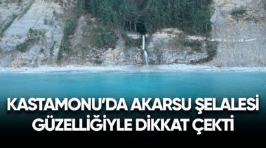 Kastamonu'da Uçarsu Şelalesi güzelliğiyle dikkat çekti