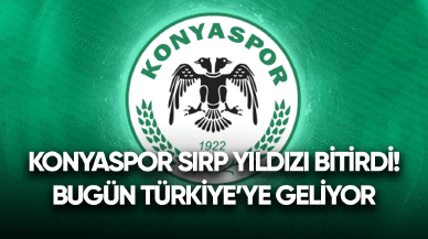 Konyaspor Sırp yıldızı bitirdi! Bugün Türkiye'ye geliyor