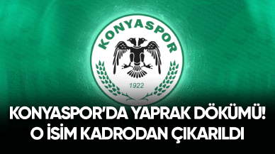 Konyaspor’da yaprak dökümü! O isim kadrodan çıkarıldı