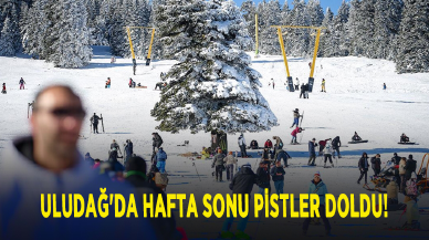 Uludağ'da hafta sonu pistler doldu!