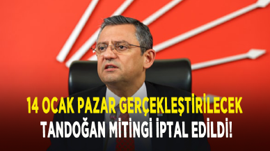 14 Ocak pazar gerçekleştirilecek Tandoğan mitingi iptal edildi!